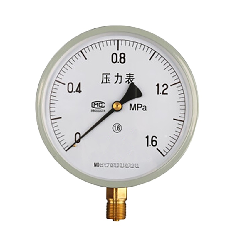 径向指针式自来水压力表红旗 Y-150 0-2.5 MPa