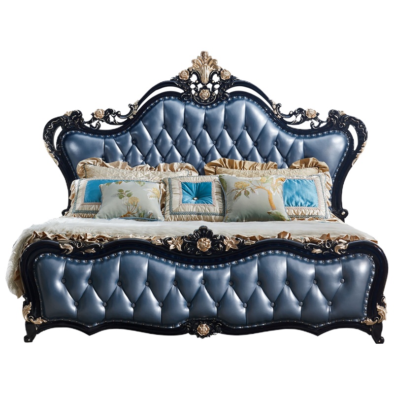 米括(MIKUO)欧式床主卧双人实木卧室家具公主婚床1.8米2.0米大床