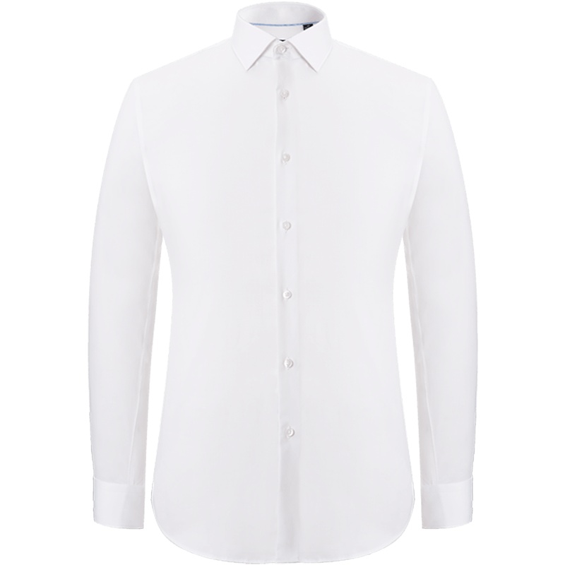 依文白衬衫男 长袖 男士2019新款网红衬衫EC590120