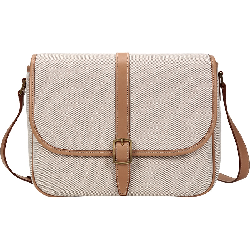 SAINT LAURENT 圣罗兰 女士织物配皮SORBONNE单肩斜挎包 634791 HZD7W