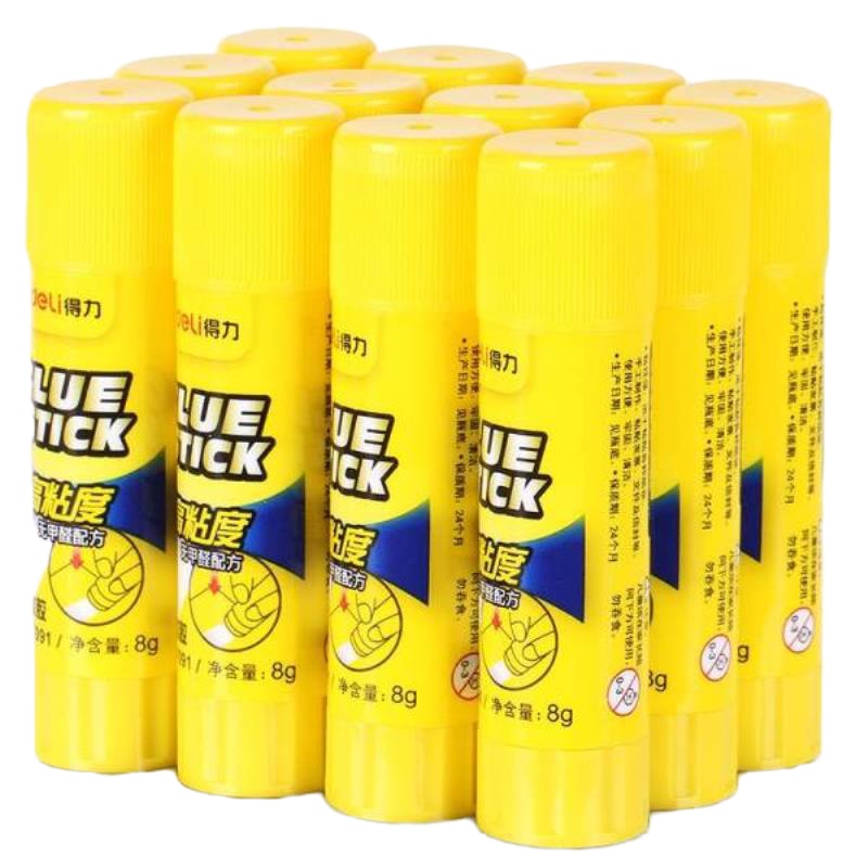 得力 7092 固体胶 办公胶水 12支/盒