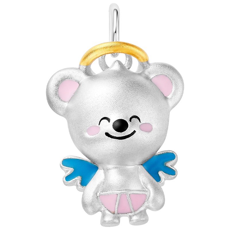 《奇萌泰迪》正版授权 Mover魔吻 奇萌泰迪纯真系列天使宝宝银吊坠