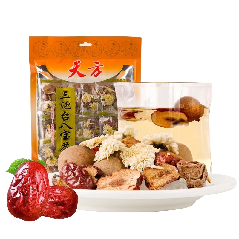 [中华特色]池州馆 天方三泡台八宝茶300g/袋 花草茶 内含菊花八种原料 小袋装 安徽天方茶叶 华东