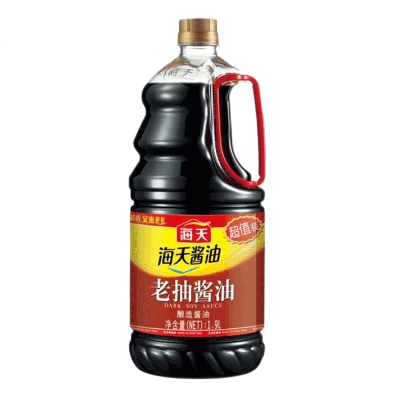 海天老抽酱油1.9L经典酱油红烧炒菜烹饪上色卤味酿造酱油 中华老字号