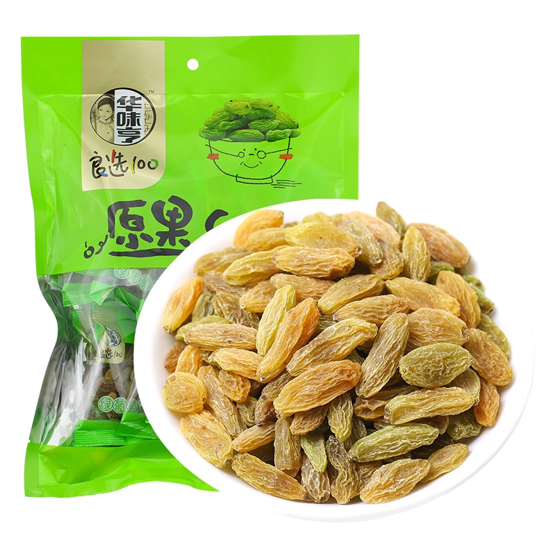 华味亨 新疆绿葡萄150g/袋 休闲零食 蜜饯 果干 小吃 办公零食