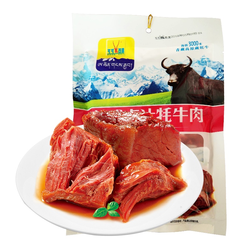 [新品]可可西里藏式卤汁牦牛肉五香麻辣酱味青海特产牛肉干