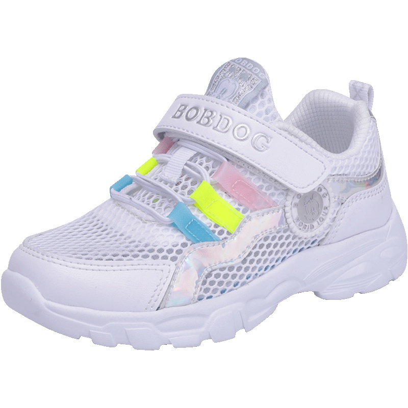 巴布豆童鞋儿童休闲鞋2019春季透气时尚儿童鞋女童运动鞋