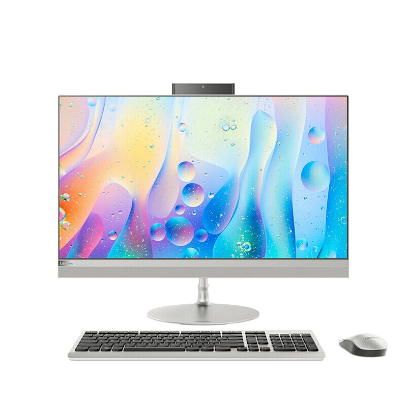 联想(Lenovo) ideacentre AIO520-22 八代intel 酷睿I3-8100T/4G/1T/21.5英寸/银色 商务办公学习个人家用企业采购一体机台式电脑