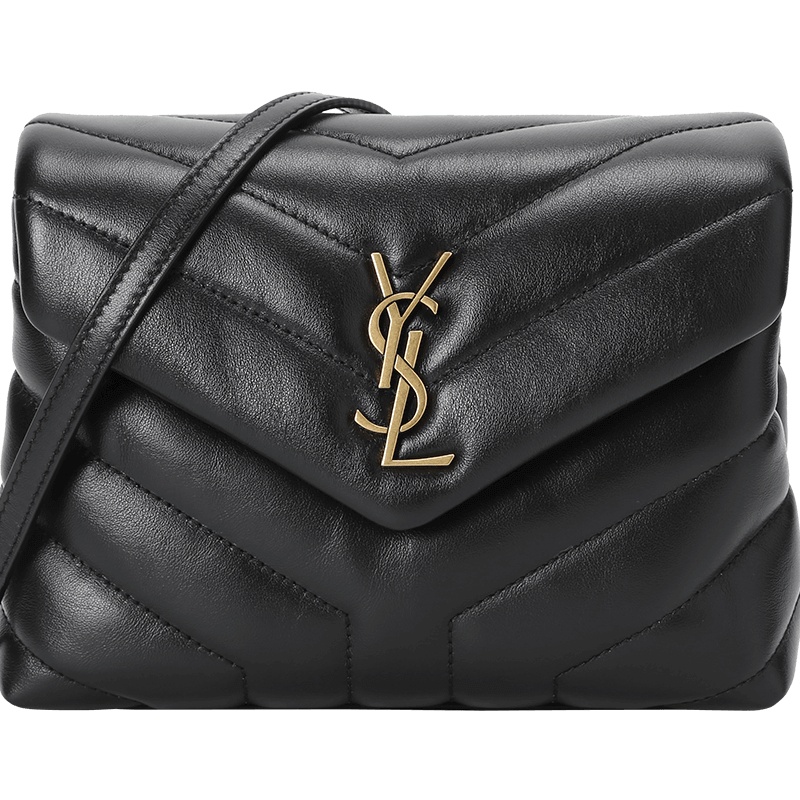 预售 YSL/圣罗兰 LOU LOU 单肩包 超小号 467072 酒红色