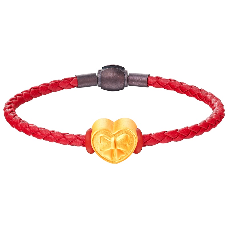 魔吻mover正版授权 缘分天使系列蝴蝶结硬金好运珠