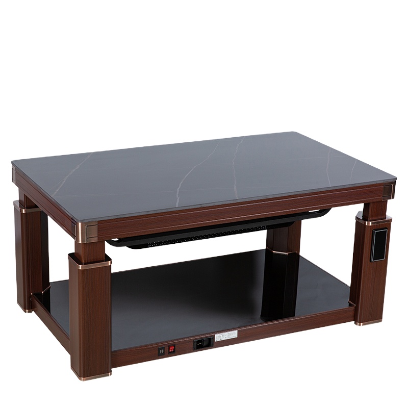 艾美特电暖桌茶几升降取暖家用烤火炉取暖桌取暖器茶几取暖桌升降电暖炉烤火桌子家用长方形取暖书桌升降电暖茶几HZ16008M