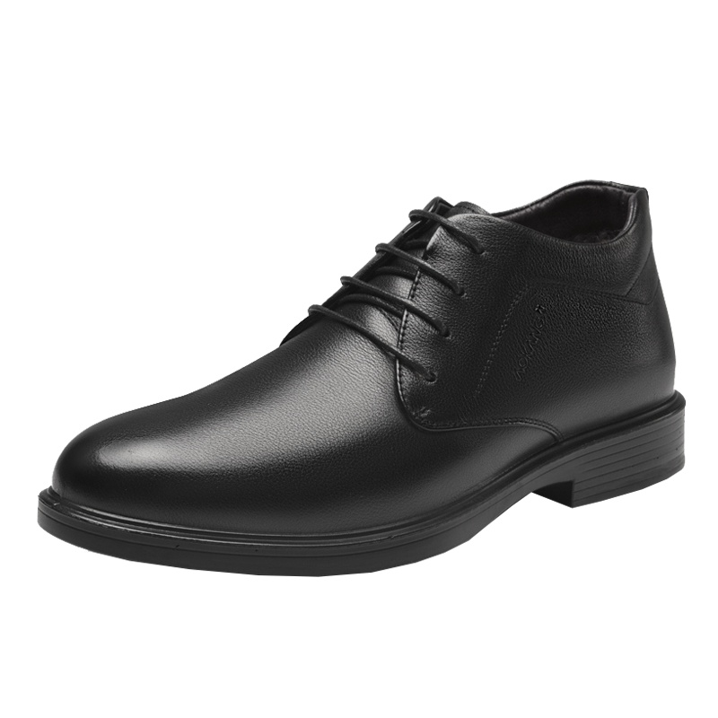 奥康棉鞋男冬季加绒保暖男士皮鞋高帮鞋休闲加厚棉皮鞋