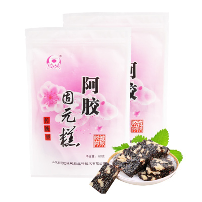 JIAO CHENG阿胶固元糕120g 胶城阿胶糕山东东阿即食阿胶膏ejiao袋装固元膏