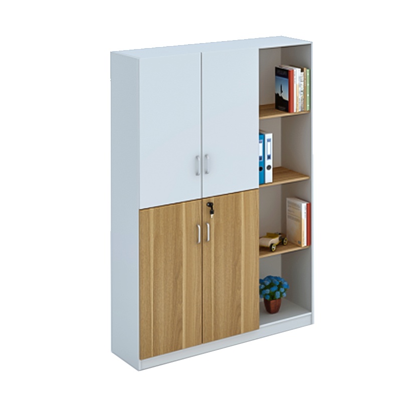 鸿业盛大办公柜文件柜木质资料柜书柜储物柜带门收纳柜落地柜办公桌配套柜1