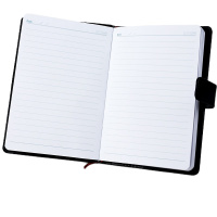 得力 (deli) 记事本 笔记本 优质皮革面本皮面本通用笔记本16K 120张 7941