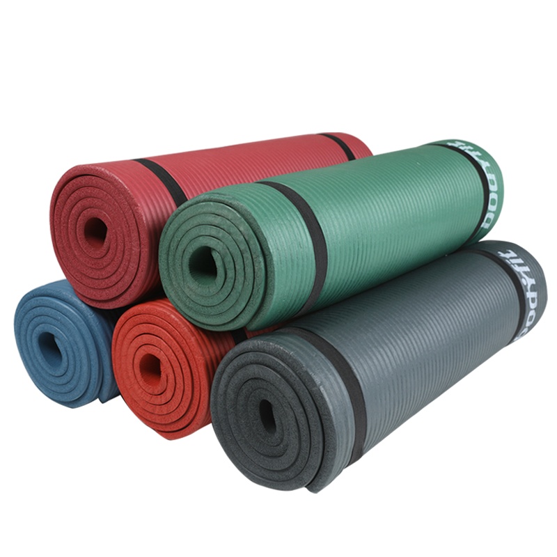 铁人NBR瑜伽垫加宽加长男女健身垫初学者防滑瑜珈垫地垫子家用