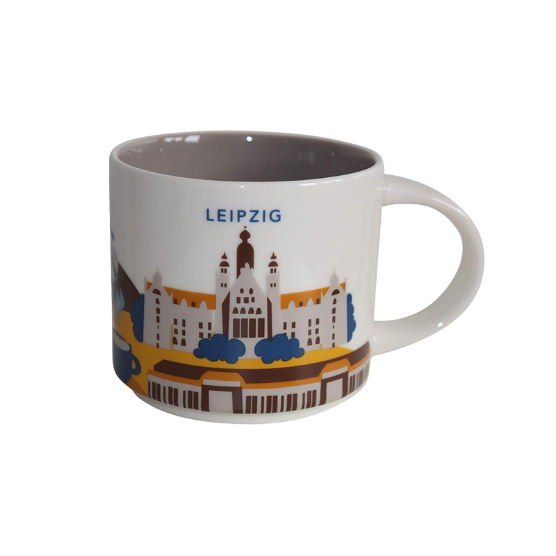 [德国莱比锡]星巴克(Starbucks)Leipzig莱比锡城市主题陶瓷马克杯 414ml 星巴克杯子 德国进口