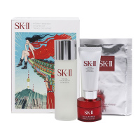 日本SK-II/Sk2入门级神仙水精华女士护肤品旅行体验套装(神仙水75ml+面霜15g+洁面20ml+前男友面膜1片)