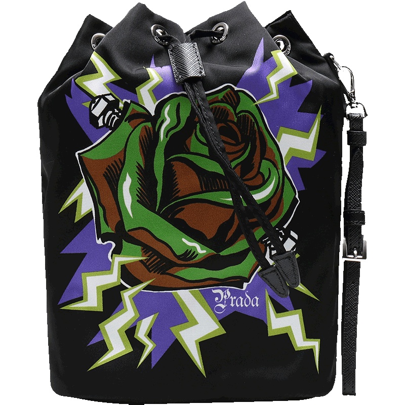 PRADA 普拉达 女士织物化妆包手拿包 1NE369 2DD4