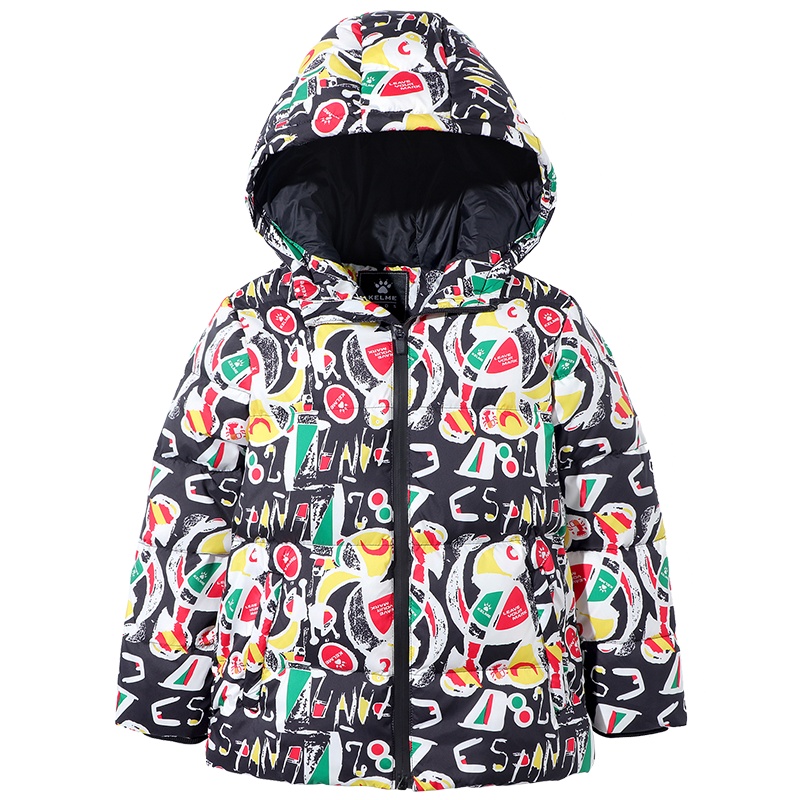 kelme（kids）男童保暖羽绒服2020冬款儿童厚外套大童休闲羽绒服
