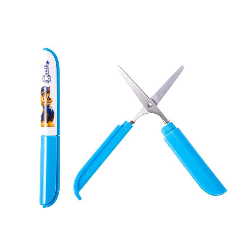 得力便携式小剪刀可爱卡通迷你创意办公小号剪刀文具随身旅行剪刀多功能小仙女口袋笔形圆头剪刀68350LAN