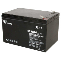 威行(VISION) 蓄电池 CP12170 17Ah (含连接线不含绝缘垫)