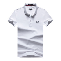 JEEP吉普男士短袖T恤夏季韩版修身潮流男装翻领POLO衫半袖体恤上衣服夏天薄款青少年运动休闲纯色刺绣帅气打底衫