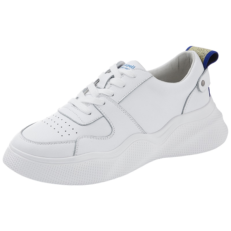 拉夏贝尔2019春季新款休闲板鞋小白鞋韩版金标运动鞋子女平底单鞋