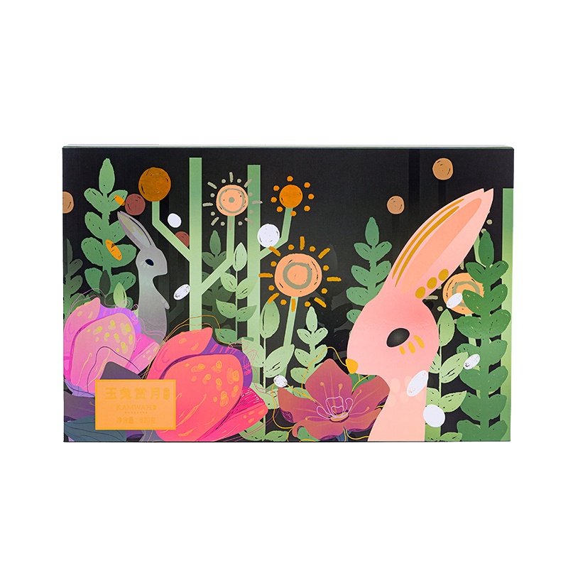 锦华玉兔赏月 月饼礼盒620g