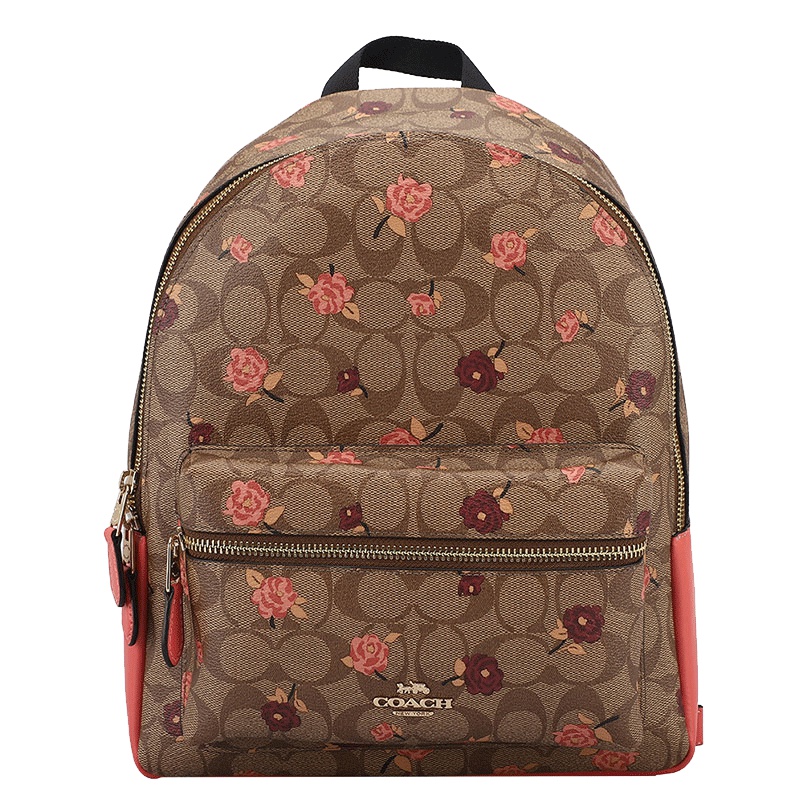 COACH 蔻驰 双肩包女士 PVC双肩背包