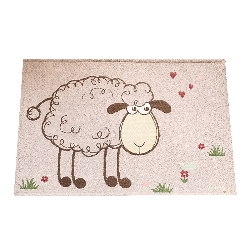 卡通动物进地垫垫脚垫毯子家用吸水防滑厅口地垫定制客厅卧室厨房浴室垫入户脚踏垫子