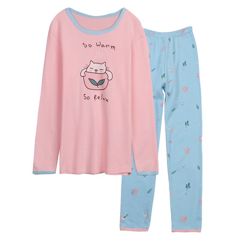 红豆童装儿童纯棉内衣套装中大童舒适柔软亲肤秋衣秋裤套装