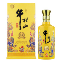 北京牛栏山二锅头酒 小黄龙百年特酿15浓香型白酒42度盒装白酒 500ml *6瓶整箱装配仨袋