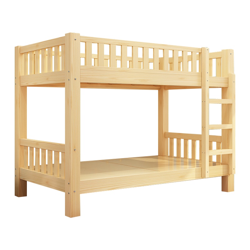 DCBG全实木高低床儿童上下床双层床宿舍成年大人上下铺木床两层子母床