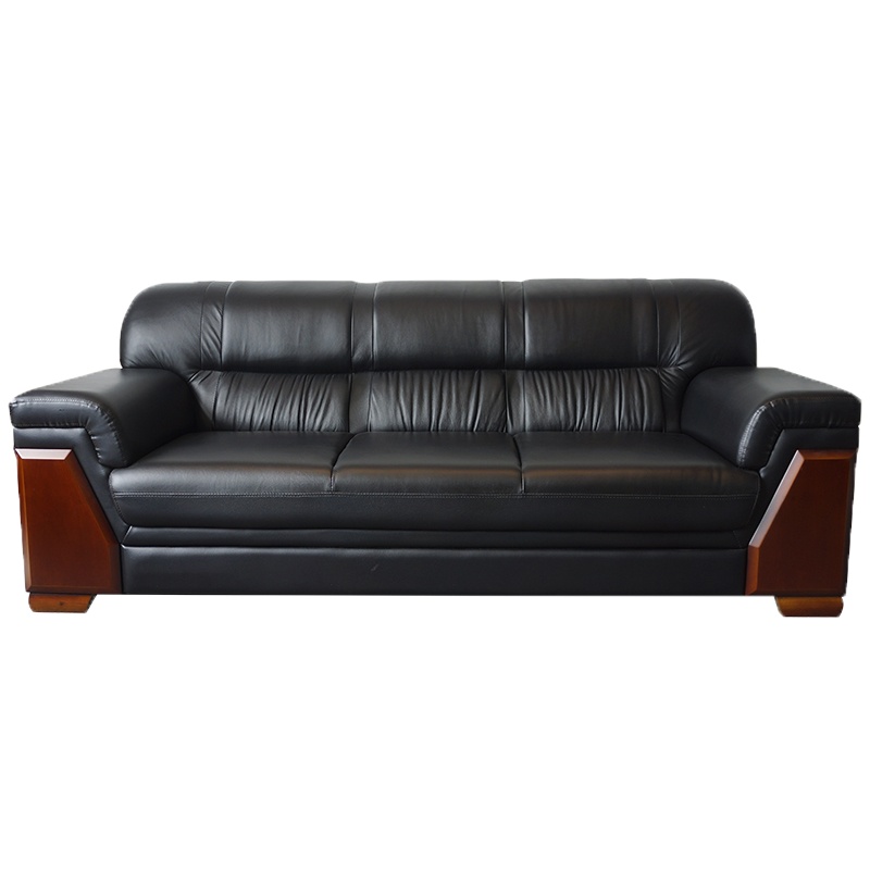 艾菲玛 办公沙发AFM-sf3035牛皮 黑色