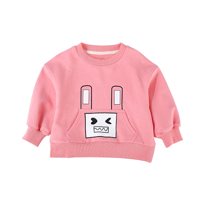 龙之涵(LONGZHIHAN)时尚百搭秋季卫衣上衣0-8岁男女童圆领套头衫儿童卫衣