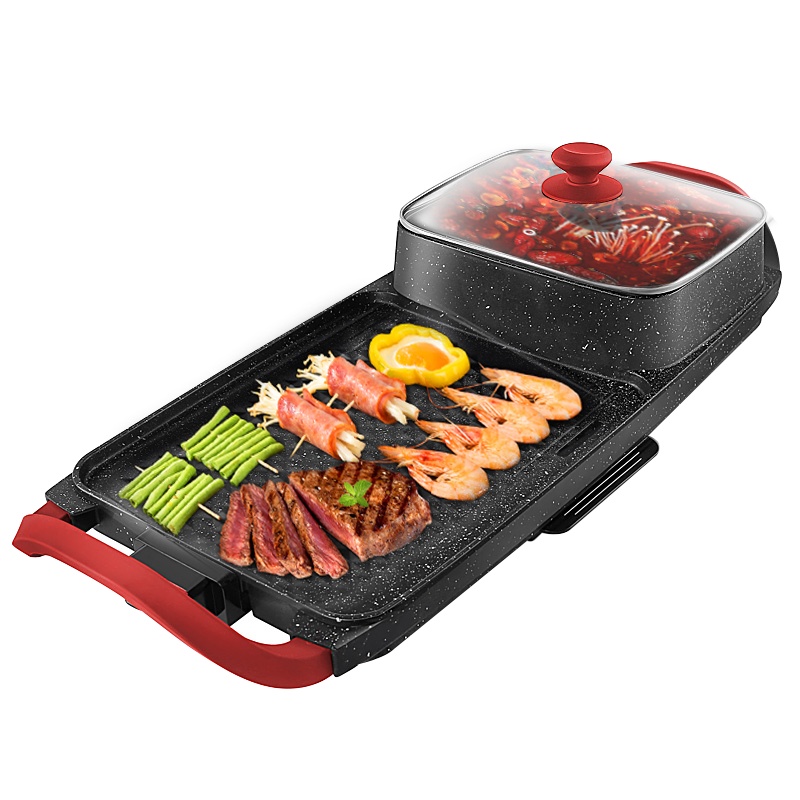 荣事达(Royalstar)涮烤两用SK180A电烤盘电烤炉无烟烧烤炉家用电烤盘韩式铁板烧烤肉机锅烤鱼
