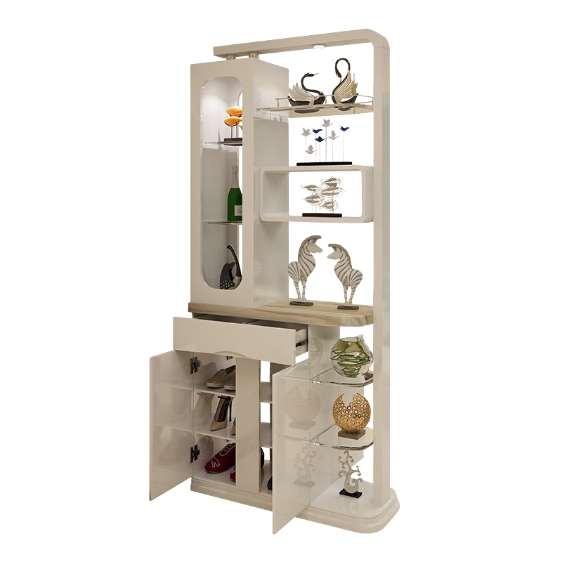 小户型进门鞋柜阿斯卡利(ASCARI)玄关柜客厅餐厅屏风隔断酒柜门厅组合简约现代