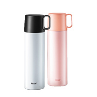 物生物(RELEA)保温杯男女学生创意便携350/500ML大容量304不锈钢成人水杯定制