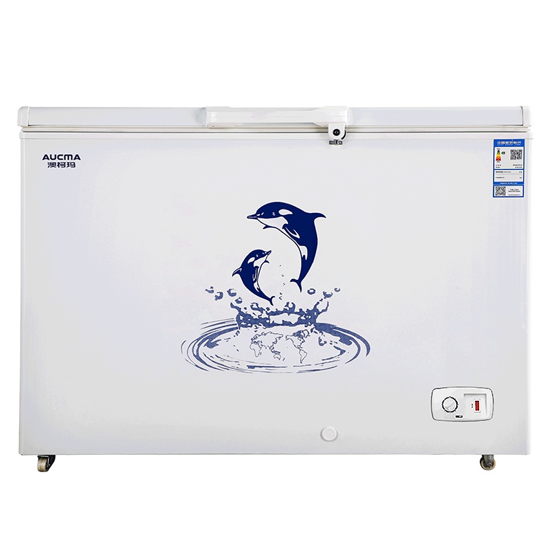 澳柯玛(AUCMA) BC/BD-390SH,N 390升-26℃度家用商用大容量冷柜饭店后厨冷冻断电保温带门锁