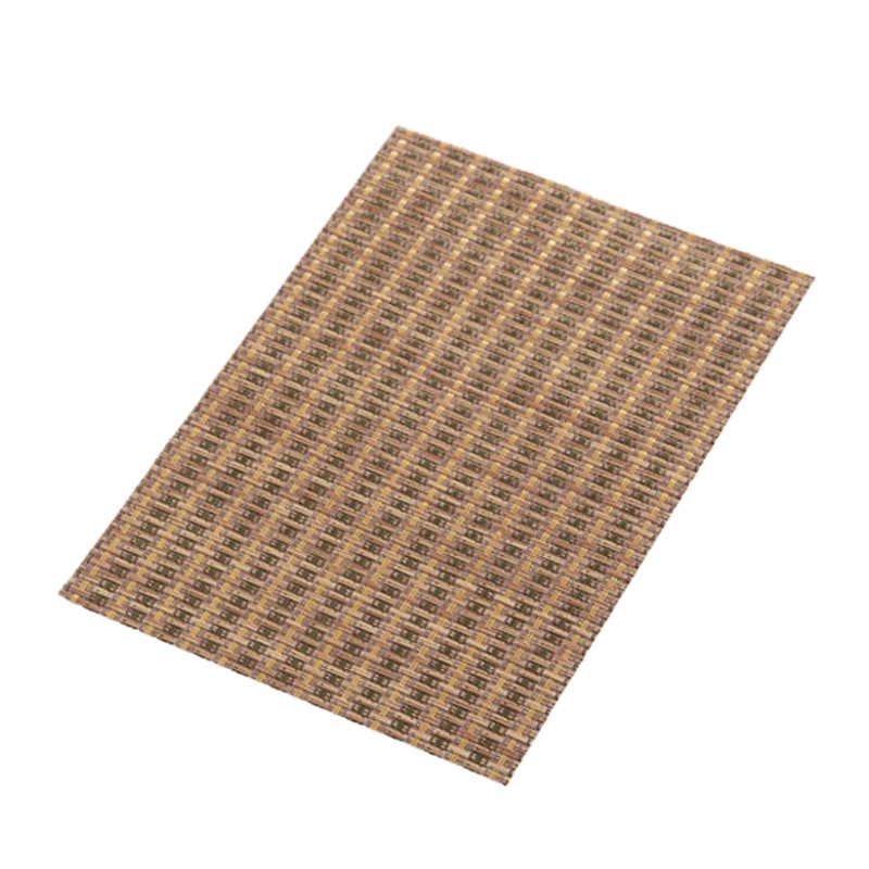 茶盘茶垫茶叶渣过滤垫功夫茶具配件茶台隔茶渣防水茶网隔竹席茶席 三维工匠 麻色款茶席35x25中号买二送一