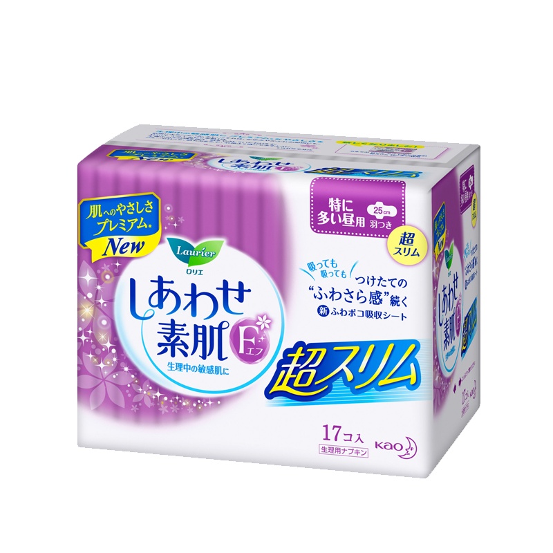花王乐 而 雅超薄日用护翼卫生巾25cm*17片*2包 (SZYD)