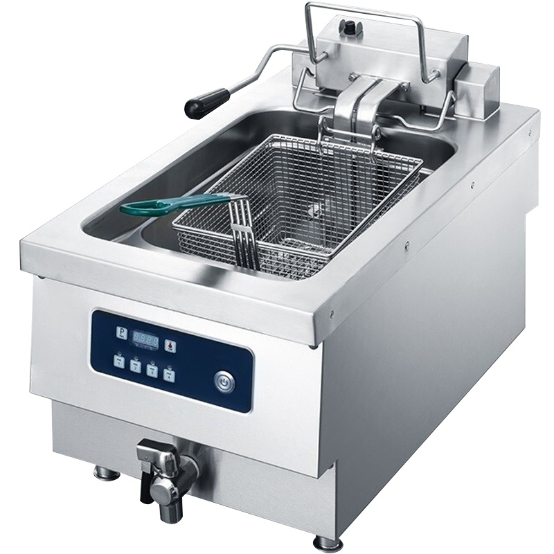 德玛仕(DEMASHI) 商用电炸炉 台式单缸油炸锅油条机 薯条机 智能定时-NTT10E