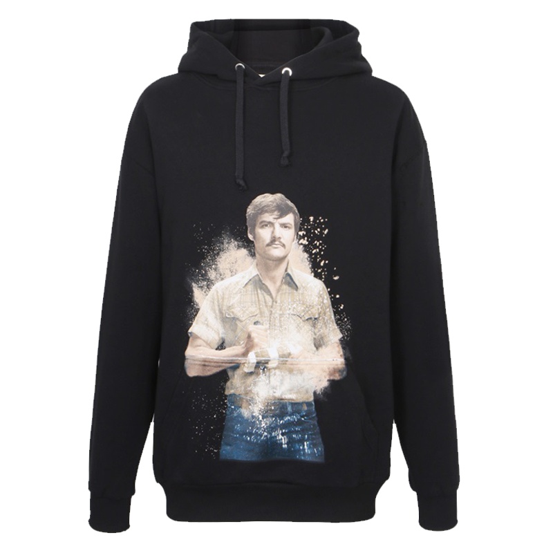 IH NOM UH NIT男士黑色棉质套头连帽卫衣NUS18443 009 BLACK