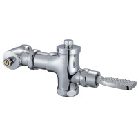 6分DN20卧式大便池冲洗阀脚踏式自闭冲水阀厕所脚踩蹲便器延时阀