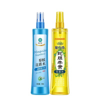 隆力奇 驱蚊花露水(复合花果香)195ml+蛇胆牛黄花露水195ml组合装