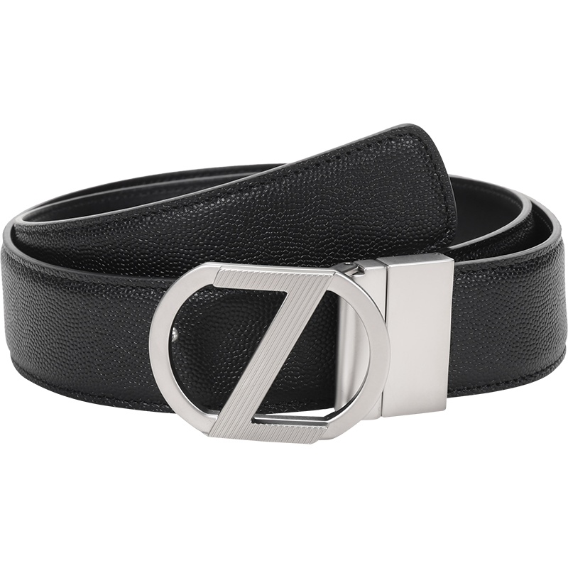 Z ZEGNA 杰尼亚 男士 牛皮革板扣式双面皮带腰带B1CH3G J1104F