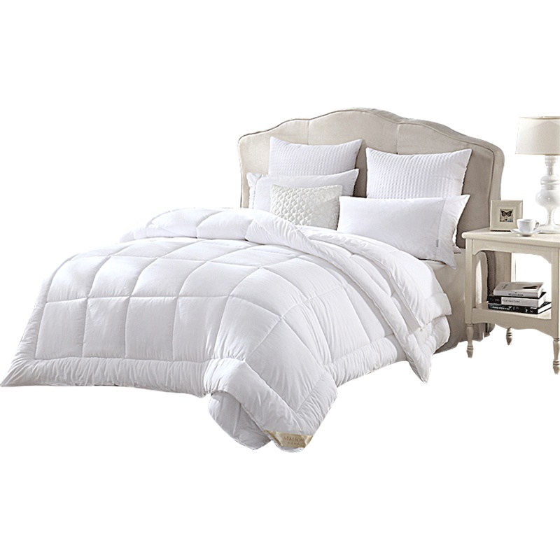 梦洁(MENDALE)家纺 梦洁美颂 暖芯纯棉七孔二合一被纤维填充抑菌防螨暖芯被芯温暖舒适睡眠被子纯色斜纹