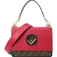 预售FENDI/芬迪 女包KAN I F 双F凸纹印花图案撞色单肩包 8BT284