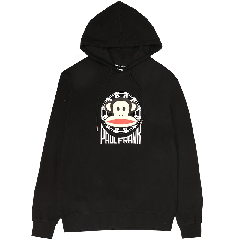 Paul Frank/大嘴猴春秋季新款情侣连帽慵懒长袖学生宽松卫衣女